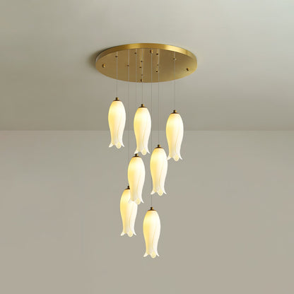 Luma Flora Stairs Chandelier - Elegant Design with Adjustable Brightne