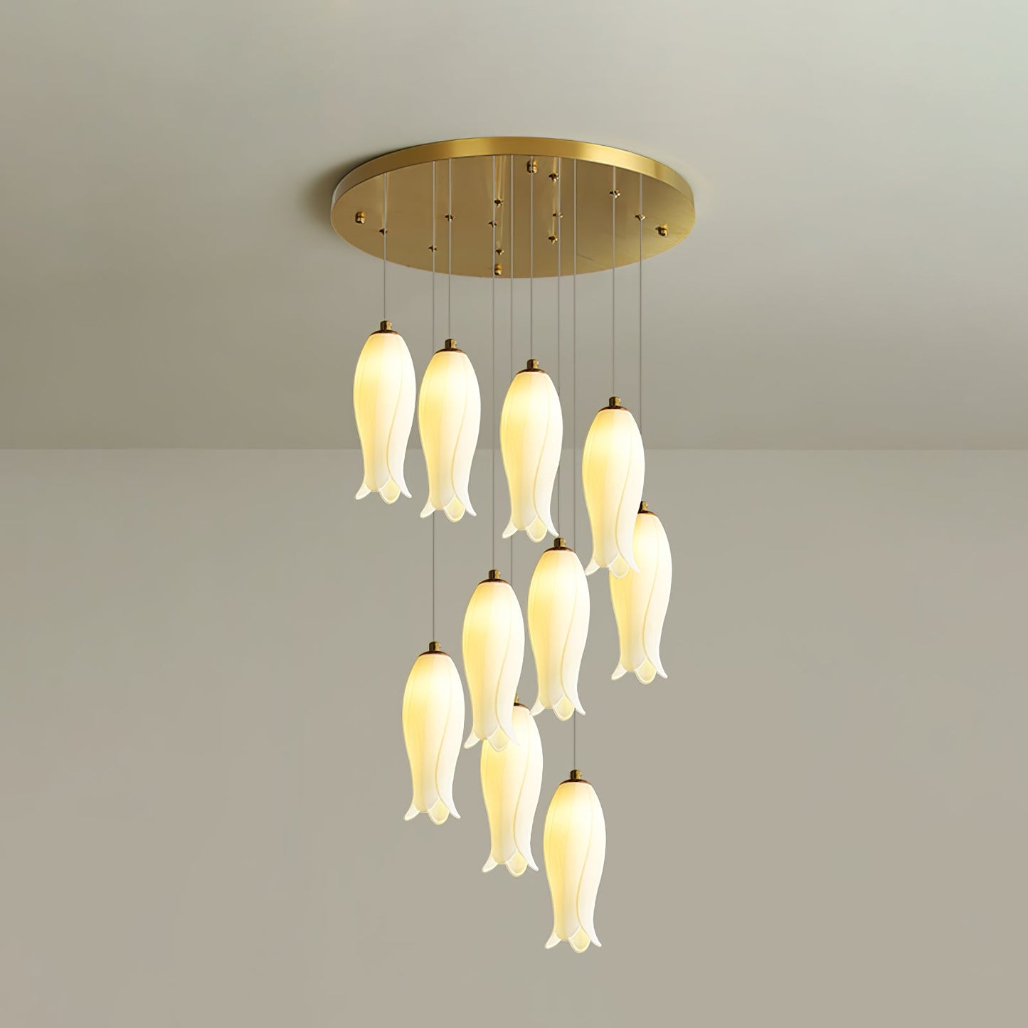 Luma Flora Stairs Chandelier - Elegant Design with Adjustable Brightne