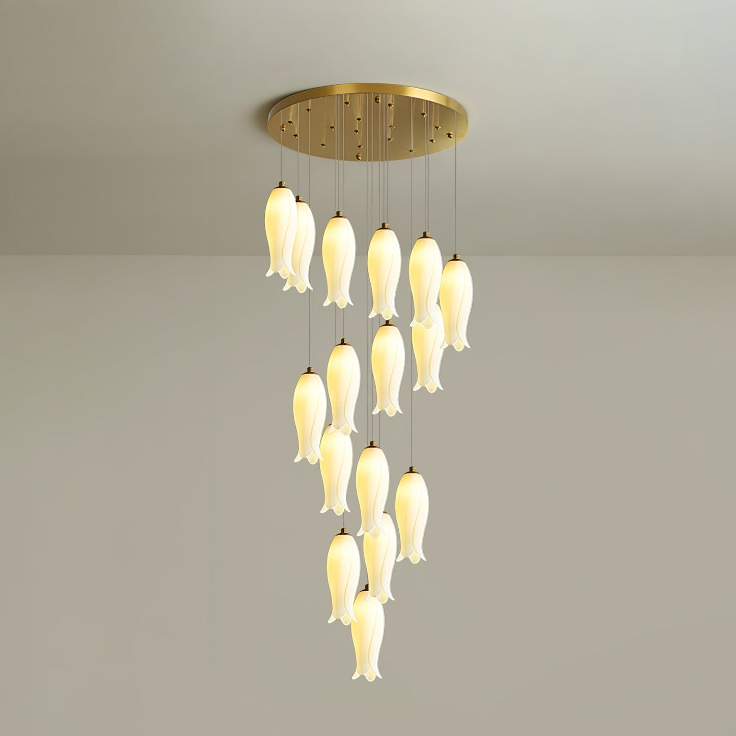 Luma Flora Stairs Chandelier - Elegant Design with Adjustable Brightne