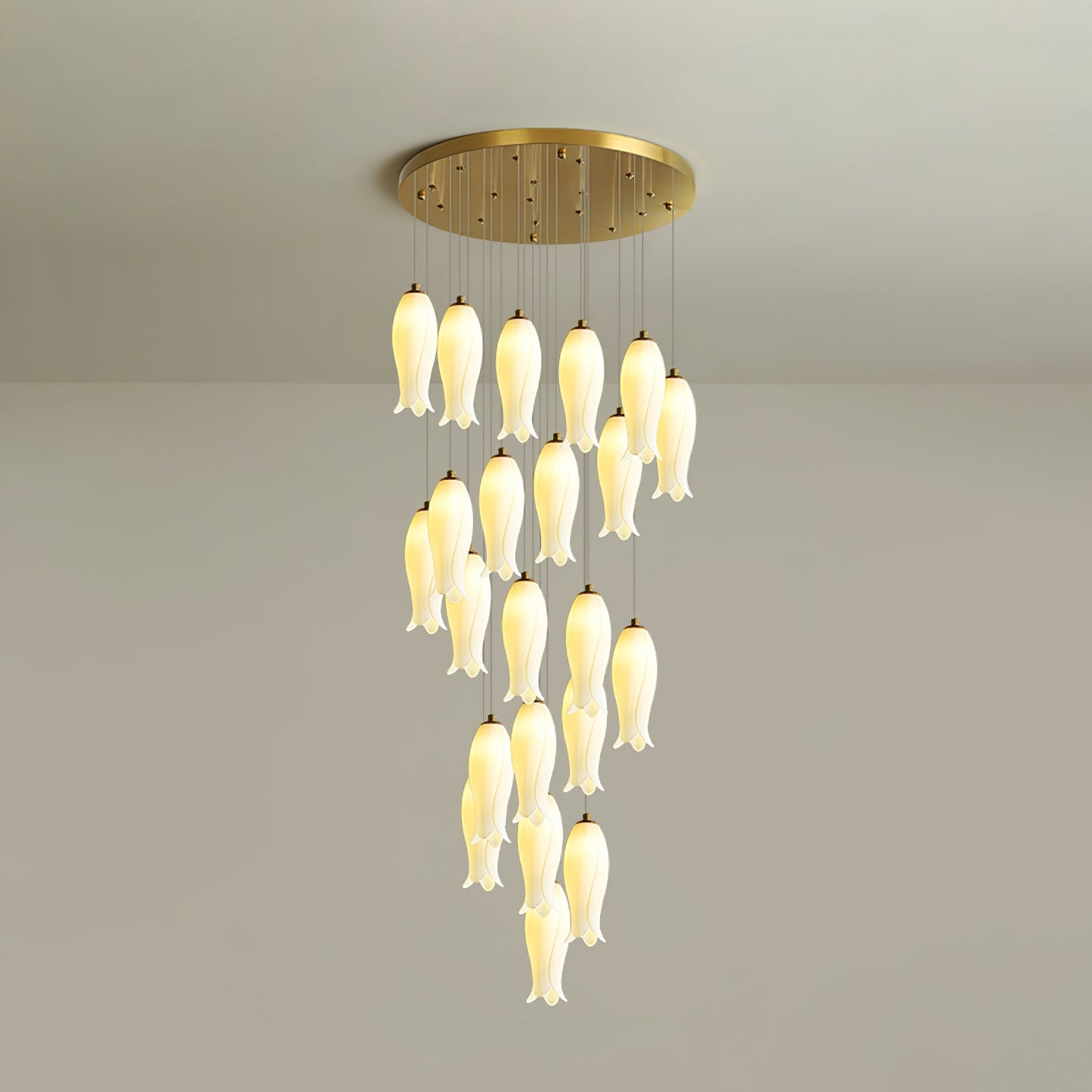 Luma Flora Stairs Chandelier - Elegant Design with Adjustable Brightne