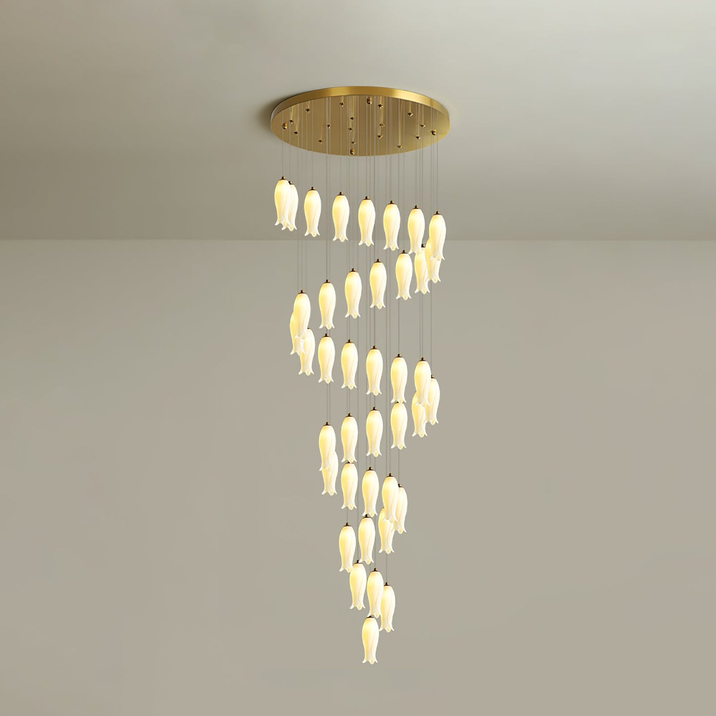 Luma Flora Stairs Chandelier - Elegant Design with Adjustable Brightne