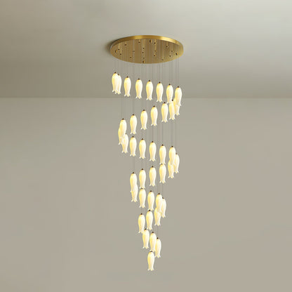 Luma Flora Stairs Chandelier - Elegant Design with Adjustable Brightne