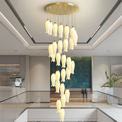 Luma Flora Stairs Chandelier - Elegant Design with Adjustable Brightne