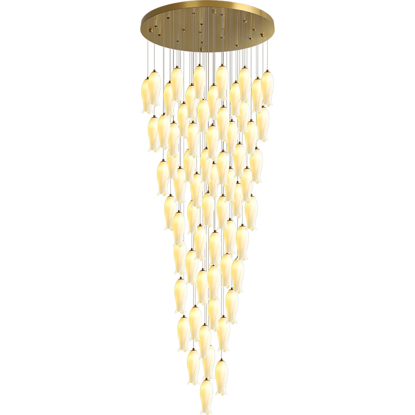 Luma Flora Stairs Chandelier - Elegant Design with Adjustable Brightne