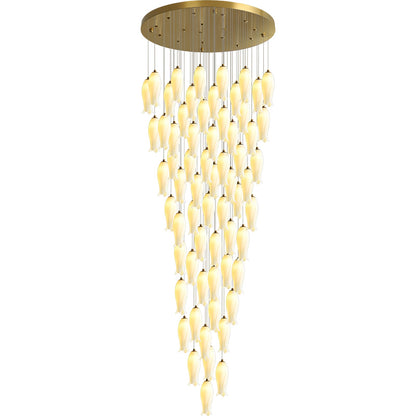 Luma Flora Stairs Chandelier - Elegant Design with Adjustable Brightne