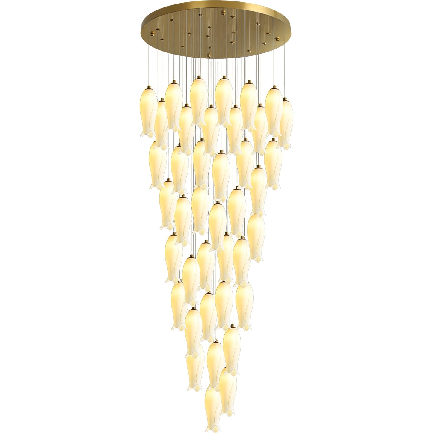 Luma Flora Stairs Chandelier - Elegant Design with Adjustable Brightne
