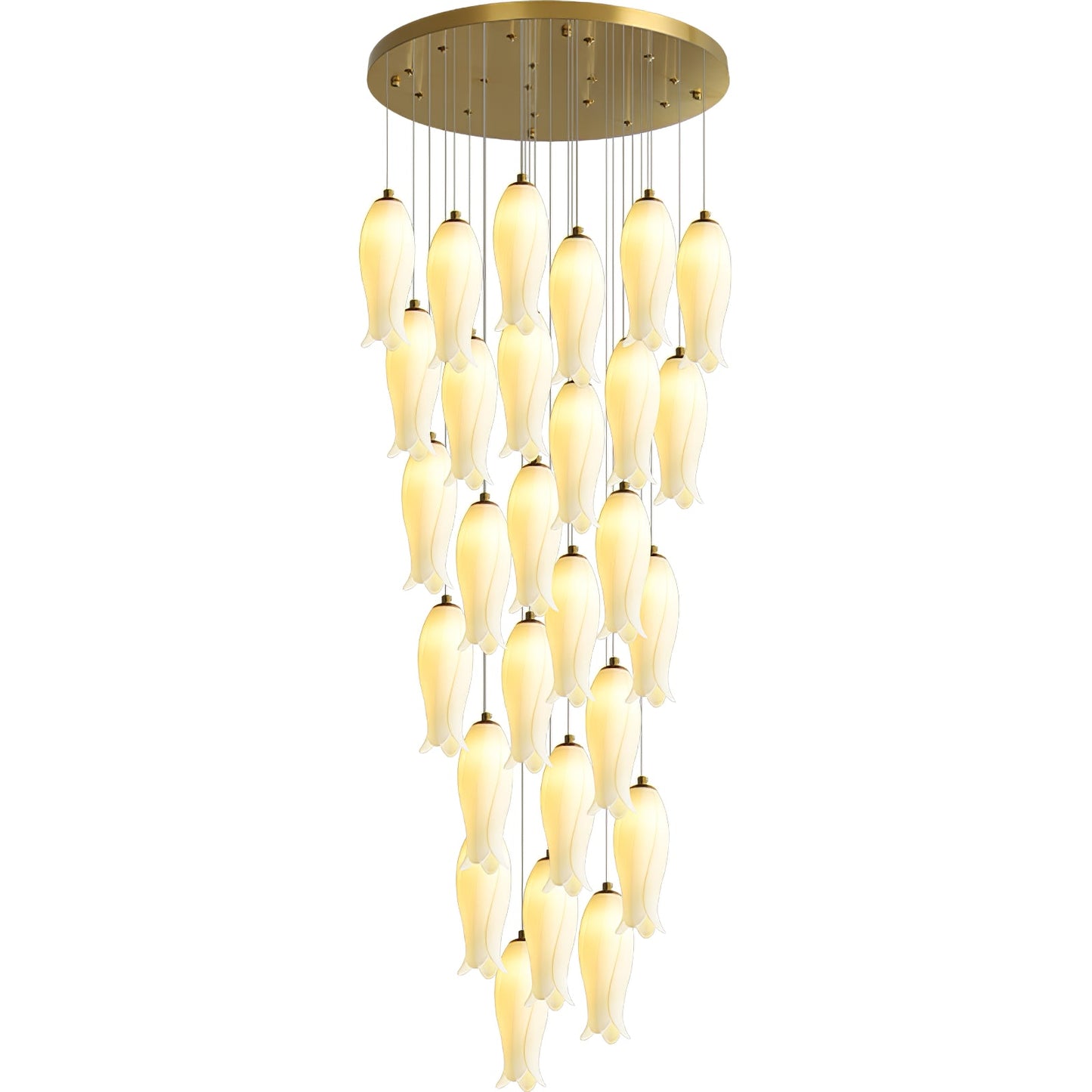 Luma Flora Stairs Chandelier - Elegant Design with Adjustable Brightne