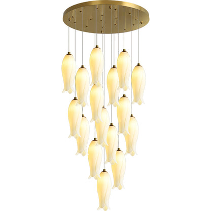 Luma Flora Stairs Chandelier - Elegant Design with Adjustable Brightne