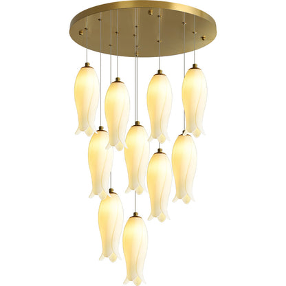 Luma Flora Stairs Chandelier - Elegant Design with Adjustable Brightne