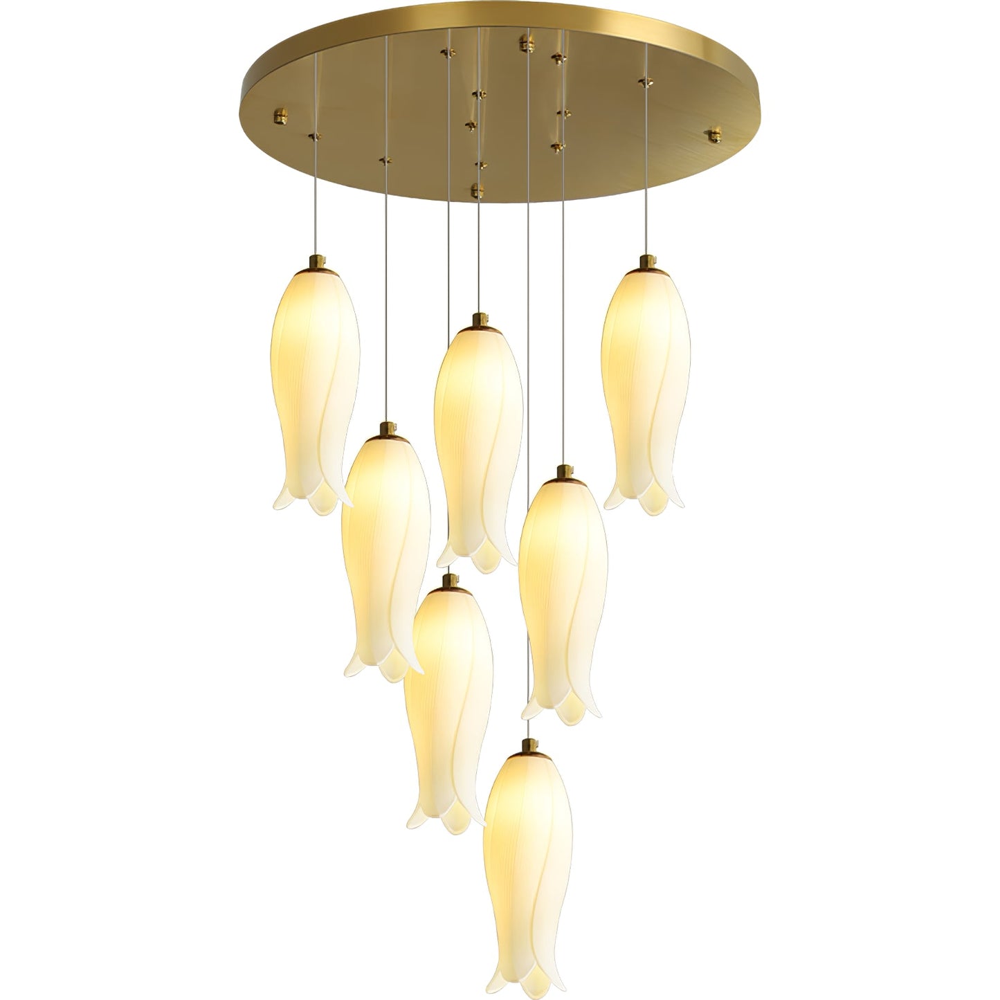 Luma Flora Stairs Chandelier - Elegant Design with Adjustable Brightne
