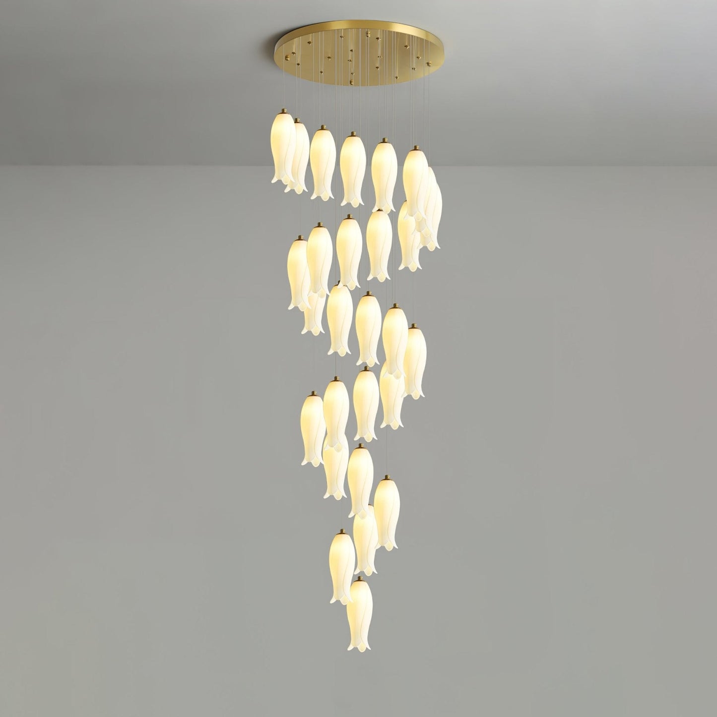 Luma Flora Stairs Chandelier - Elegant Design with Adjustable Brightne
