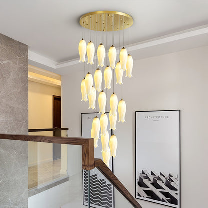 Luma Flora Stairs Chandelier - Elegant Design with Adjustable Brightne