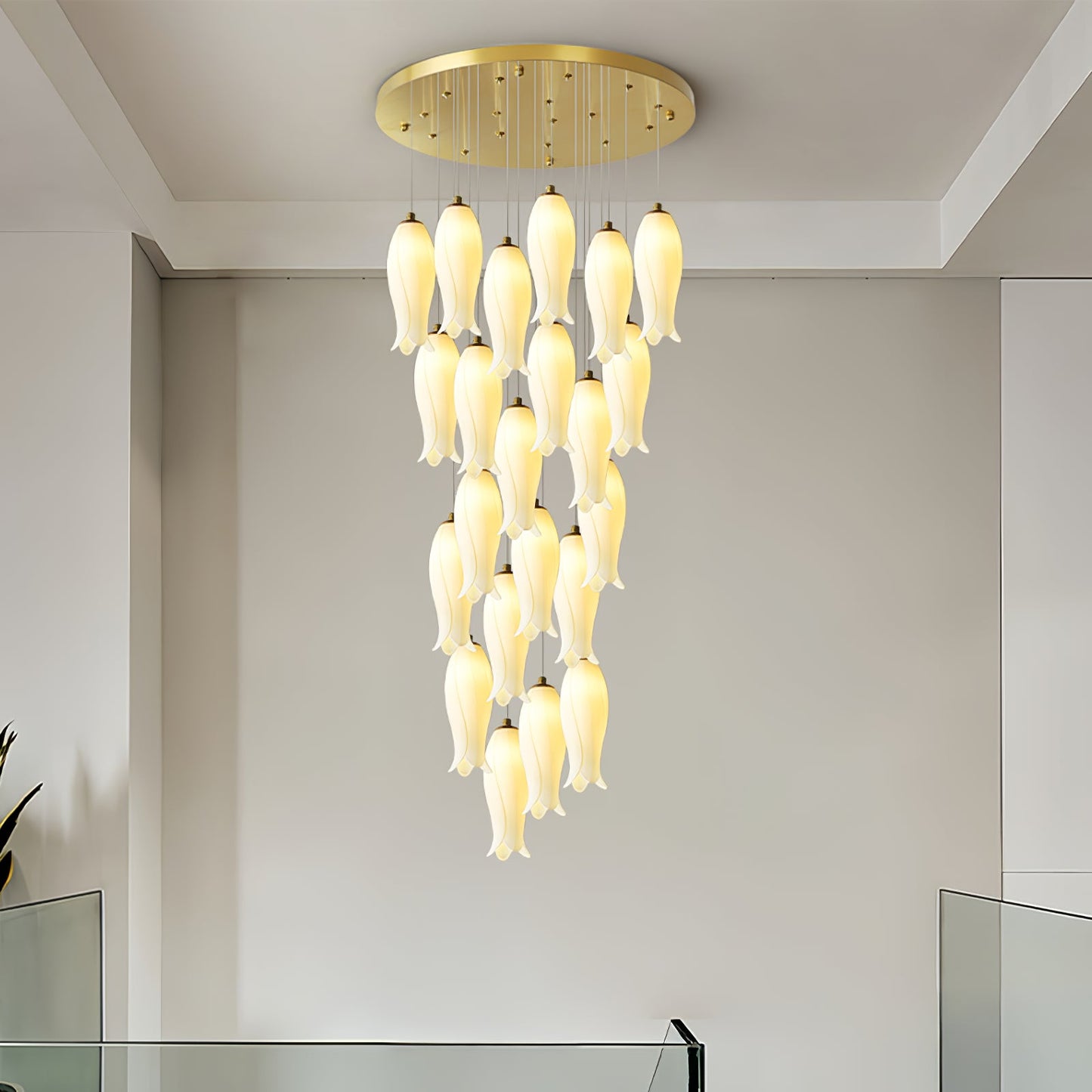 Luma Flora Stairs Chandelier - Elegant Design with Adjustable Brightne