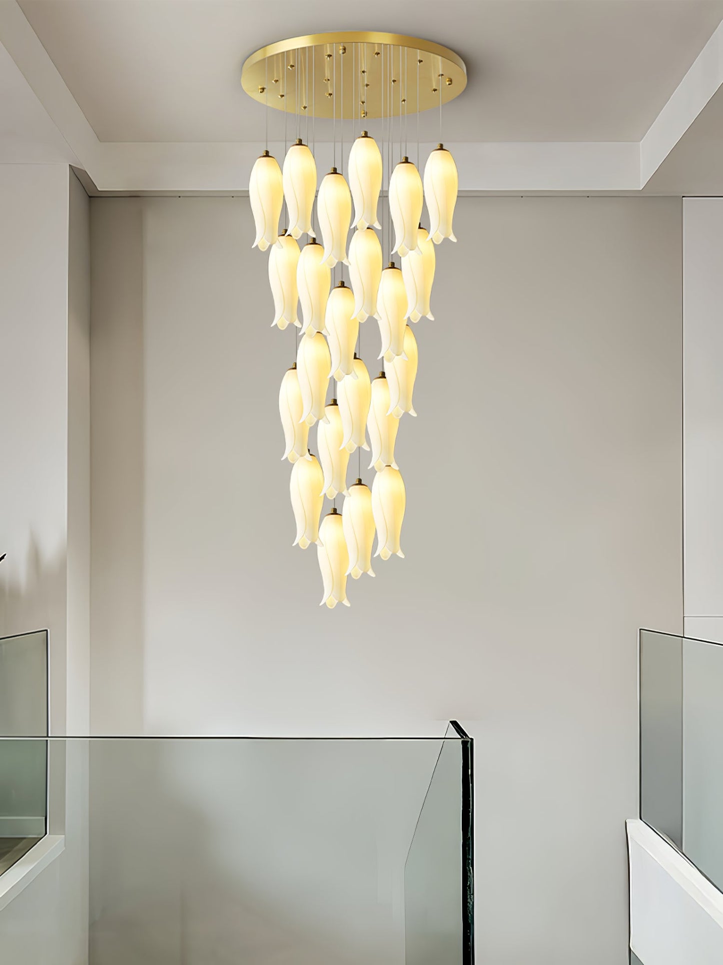 Luma Flora Stairs Chandelier - Elegant Design with Adjustable Brightne