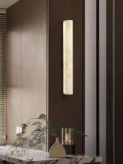 Luminara Alabaster Wall Sconce - Dimmable LED, Elegant Design