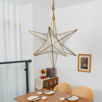 Luminara Star Chandelier - Dimmable LED, Elegant Design for Any Space