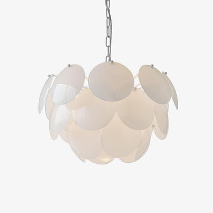 Luminous Petal Glass Chandelier - Elegant Design with Adjustable Heigh