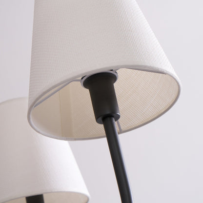 Lumos Black Chandelier - Elegant Design with Adjustable Height & LED L