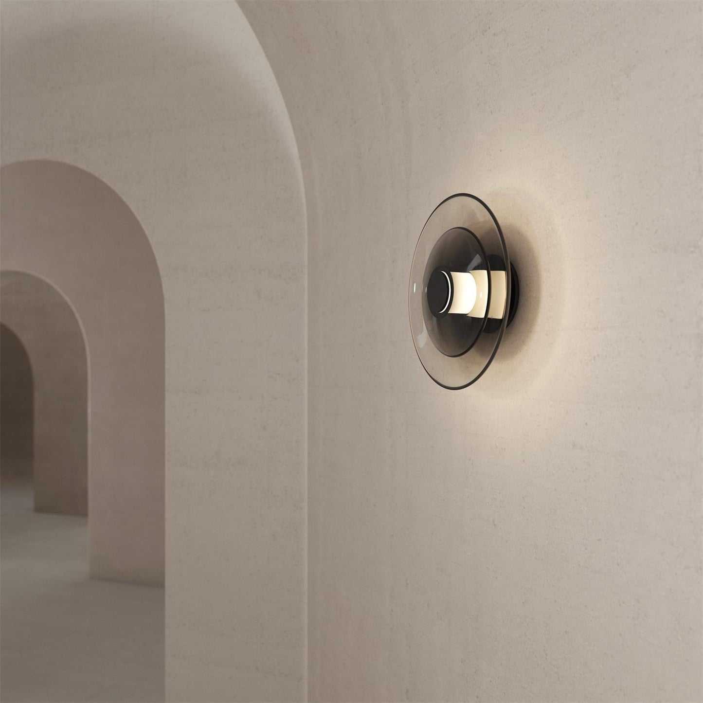 Luna A Disc Sconce - Modern Wall Light with Adjustable Brightness