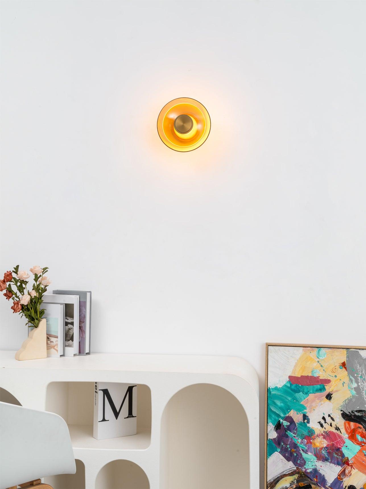 Luna A Disc Sconce - Modern Wall Light with Adjustable Brightness