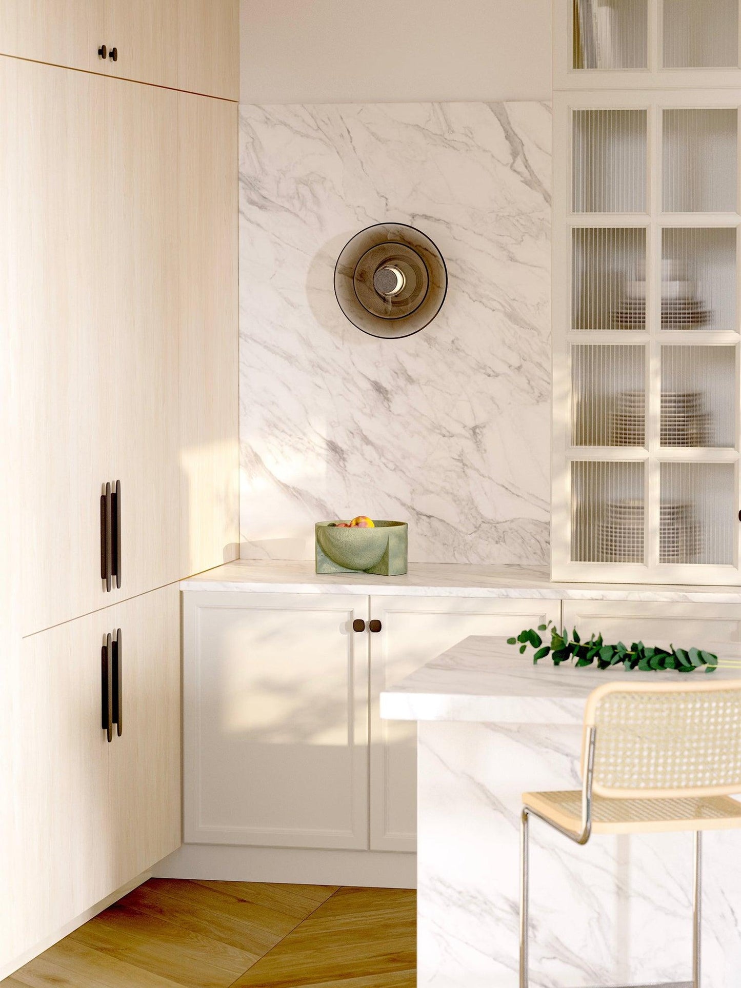 Luna A Disc Sconce - Modern Wall Light with Adjustable Brightness