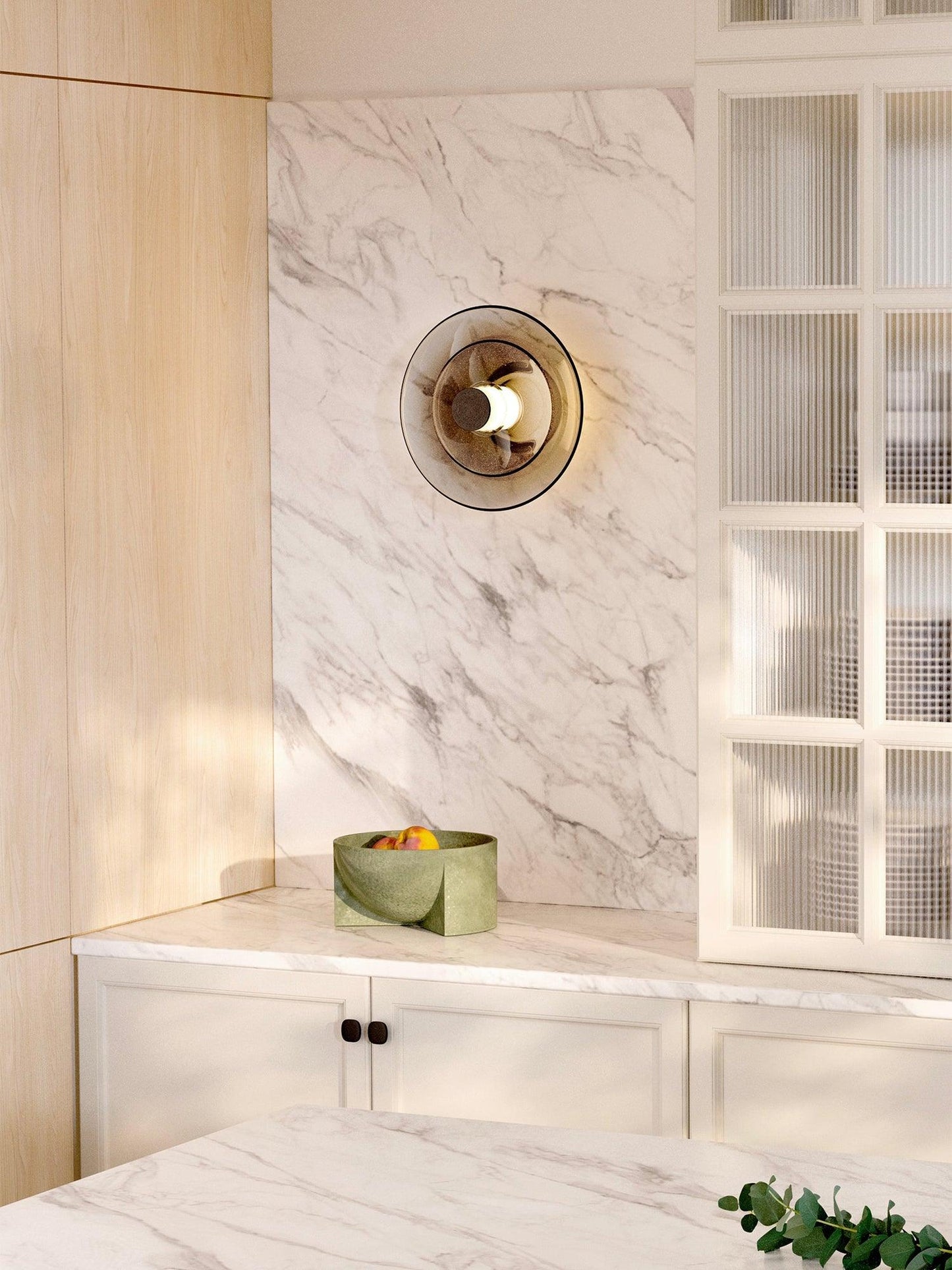 Luna A Disc Sconce - Modern Wall Light with Adjustable Brightness