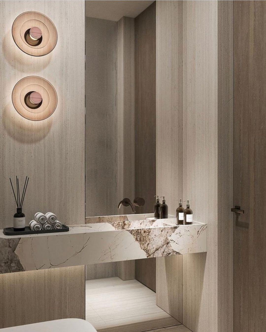 Luna A Disc Sconce - Modern Wall Light with Adjustable Brightness