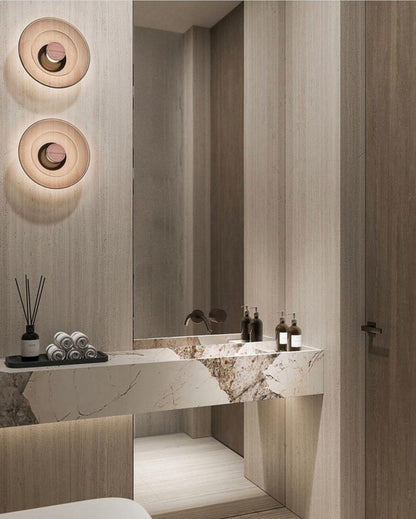 Luna A Disc Sconce - Modern Wall Light with Adjustable Brightness