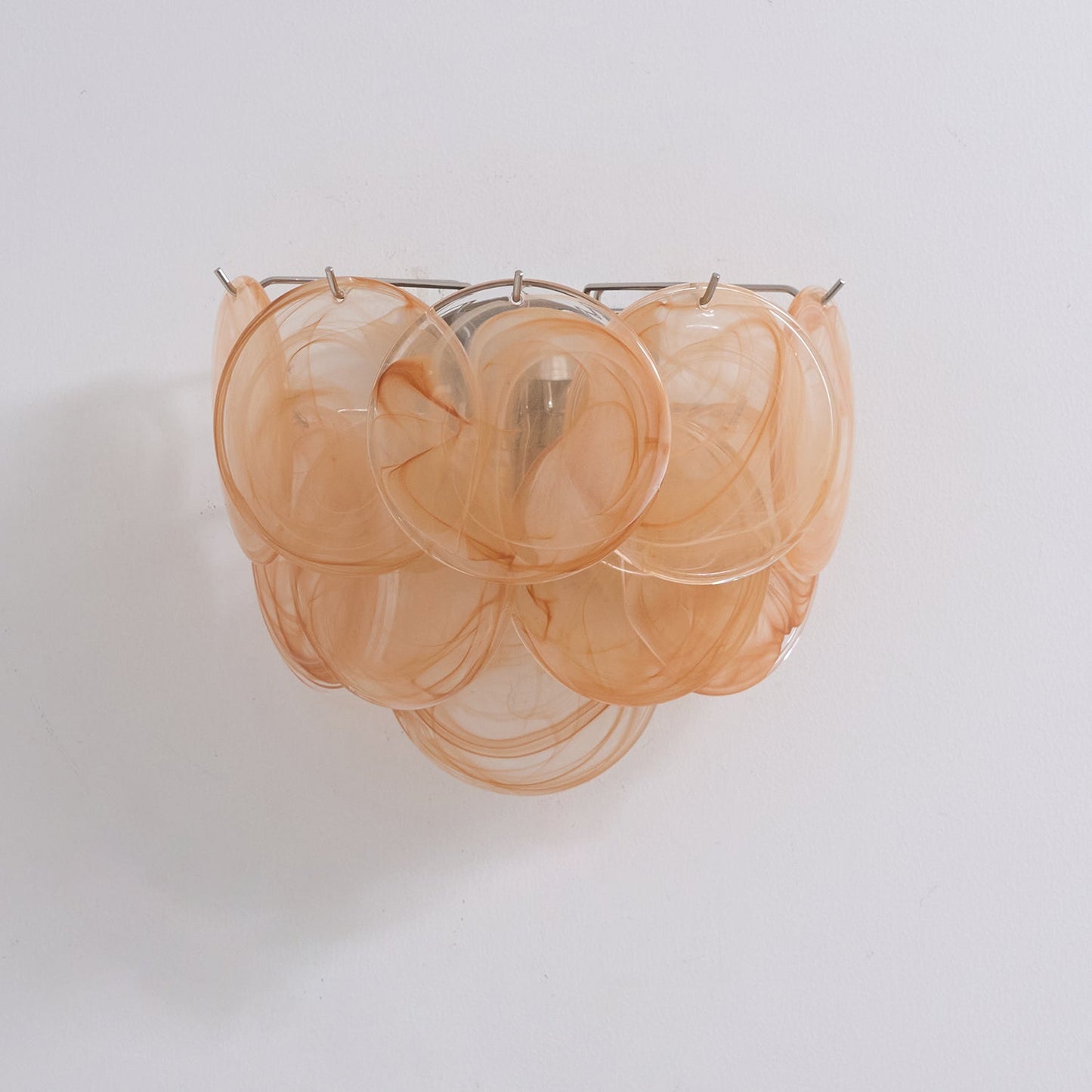 Lunaria Disc Glass Wall Lamp - Elegant Design with LED Lighting & Adju