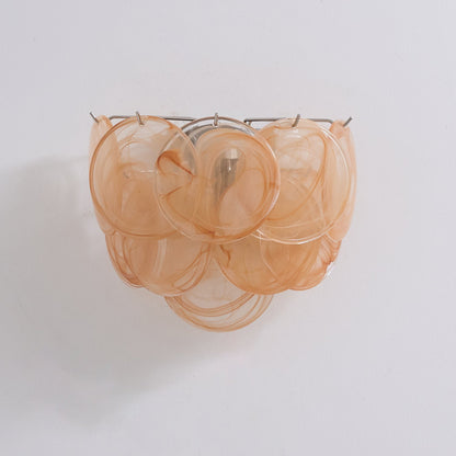 Lunaria Disc Glass Wall Lamp - Elegant Design with LED Lighting & Adju