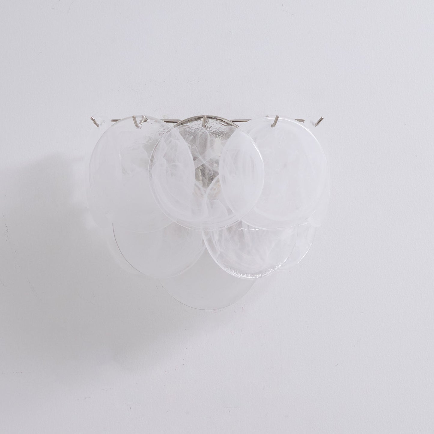 Lunaria Disc Glass Wall Lamp - Elegant Design with LED Lighting & Adju