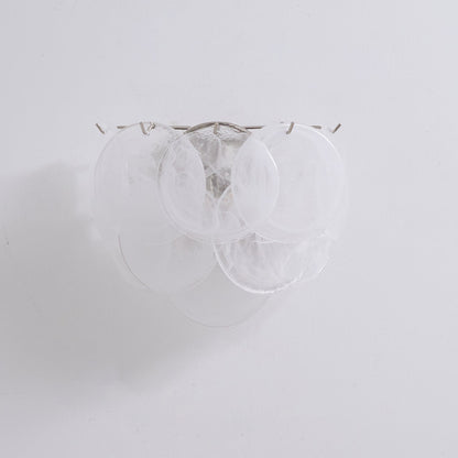 Lunaria Disc Glass Wall Lamp - Elegant Design with LED Lighting & Adju