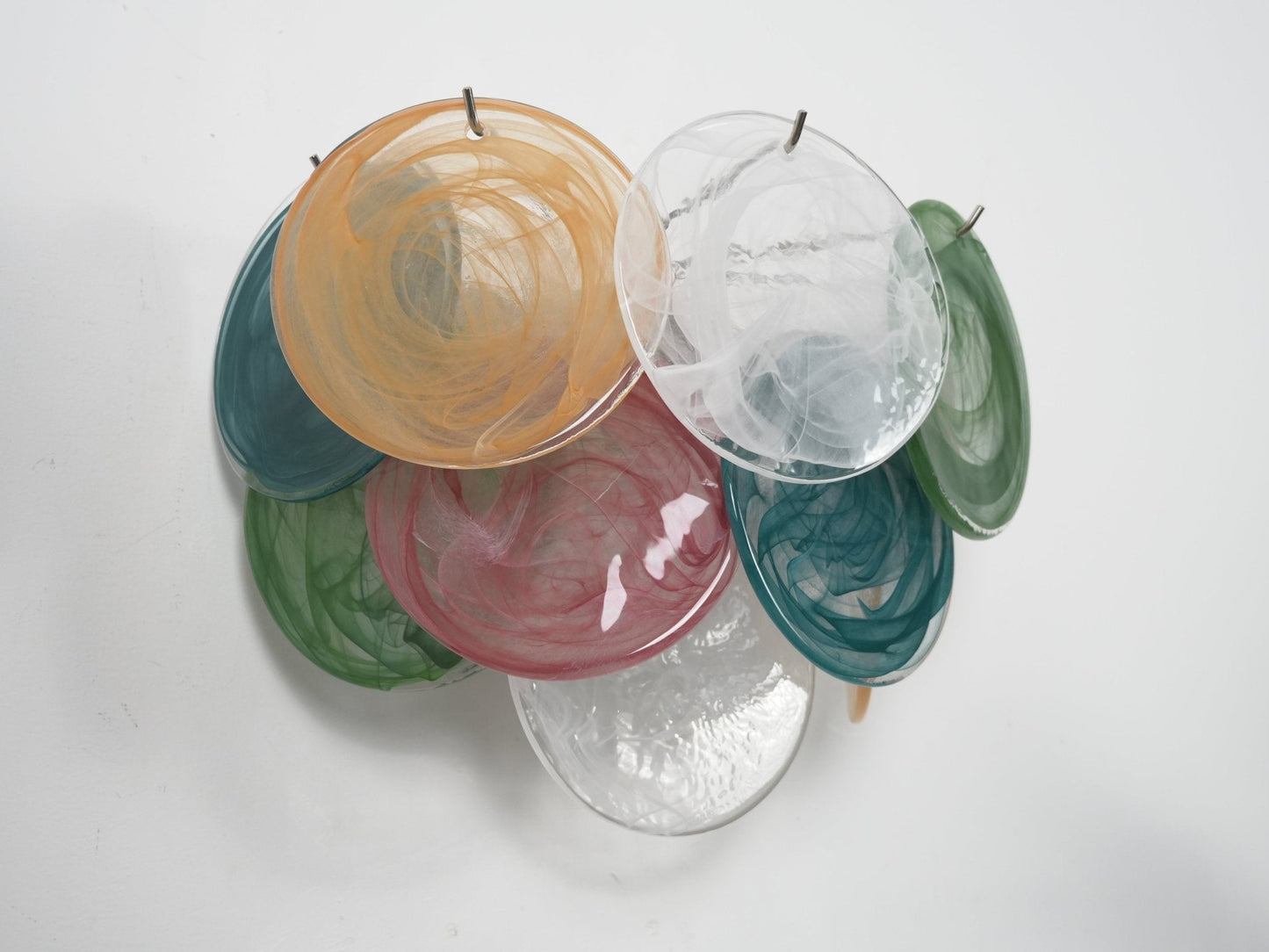 Lunaria Disc Glass Wall Lamp - Elegant Design with LED Lighting & Adju