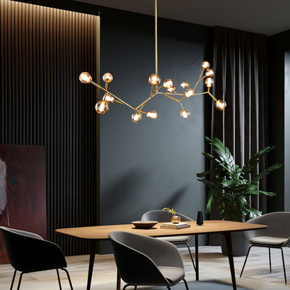 Lunaris Branch Chandelier - Modern Design, Adjustable Brightness