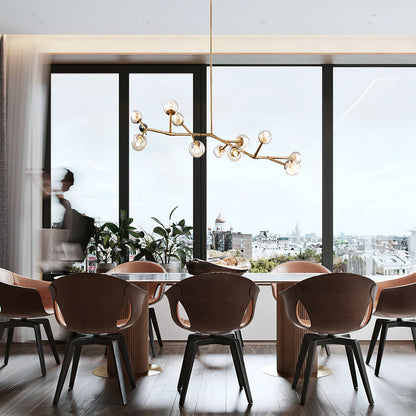 Lunaris Branch Chandelier - Modern Design, Adjustable Brightness