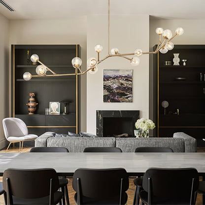 Lunaris Branch Chandelier - Modern Design, Adjustable Brightness