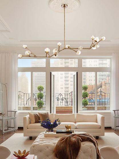 Lunaris Branch Chandelier - Modern Design, Adjustable Brightness