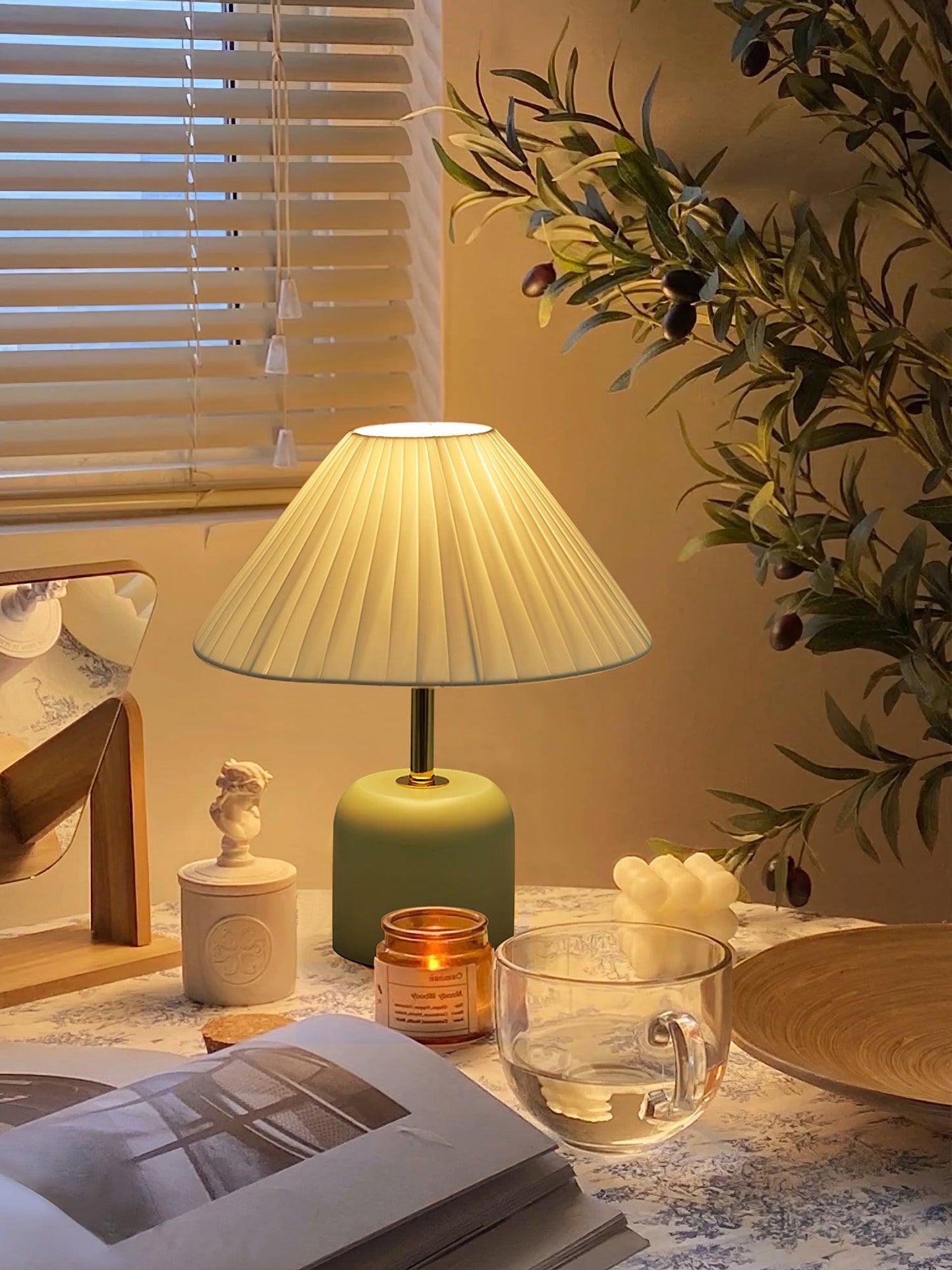 Lunitidal Professional Table Lamp with Adjustable Brightness & USB Por