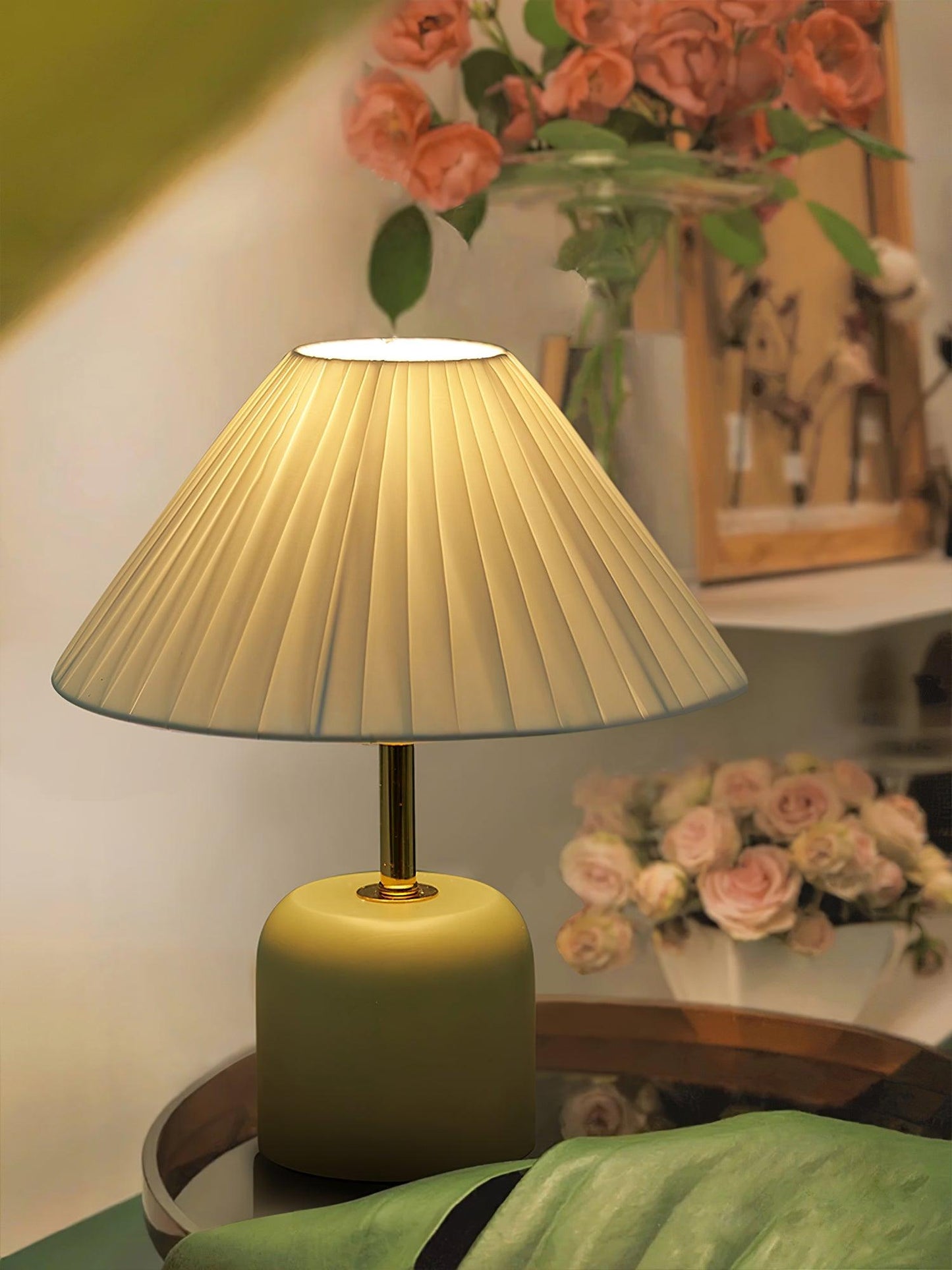 Lunitidal Professional Table Lamp with Adjustable Brightness & USB Por