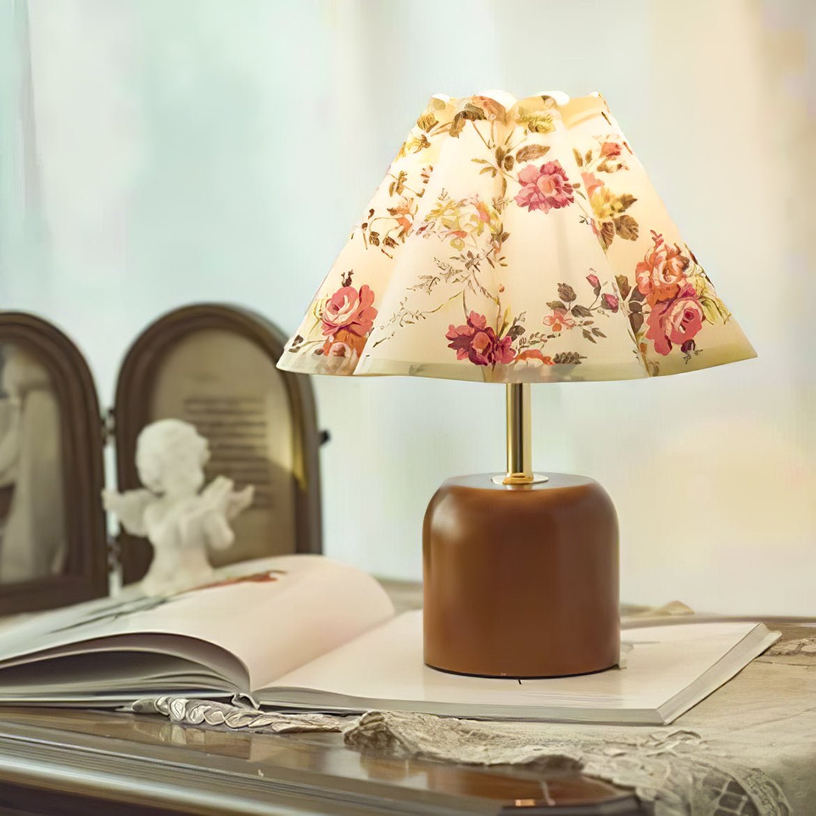 Lunitidal Professional Table Lamp with Adjustable Brightness & USB Por