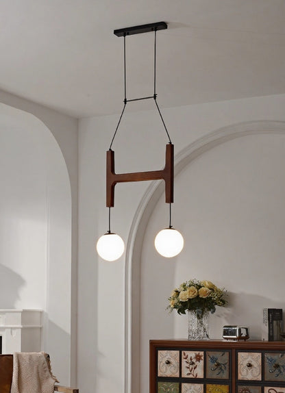 Lunna Orb Chandelier - Modern Design with Adjustable Height & LED Ligh