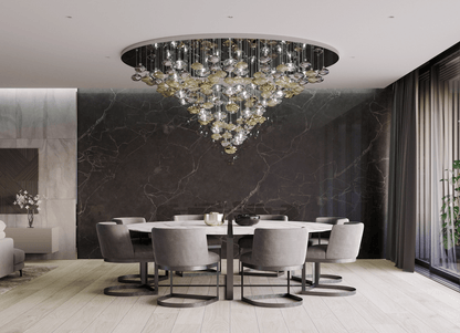 Lure Chandelier - Elegant Design with Dimmable Lighting & Energy Effic