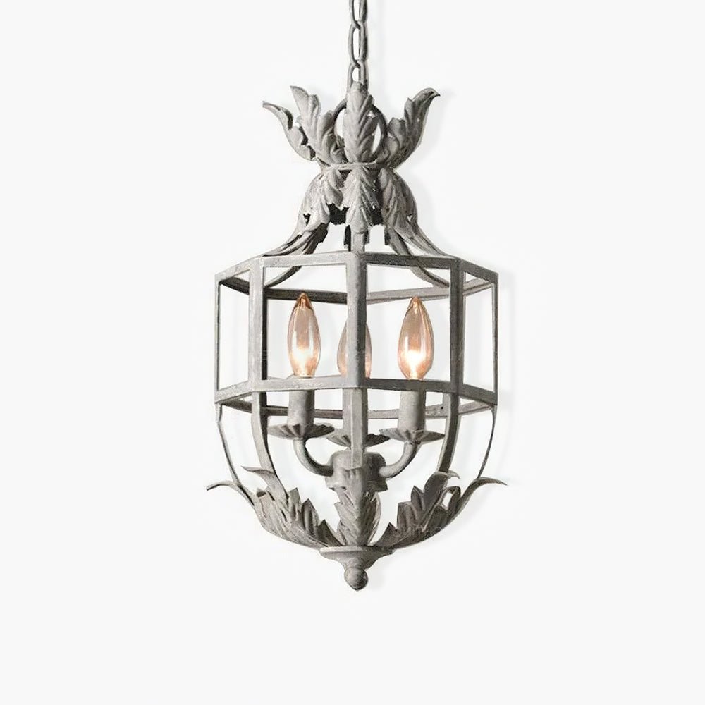 Lustre Retro Cage Chandelier - Vintage Design with Adjustable Height