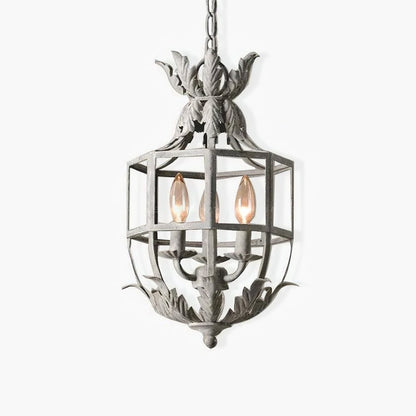 Lustre Retro Cage Chandelier - Vintage Design with Adjustable Height