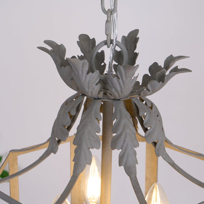 Lustre Retro Cage Chandelier - Vintage Design with Adjustable Height