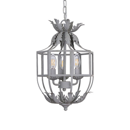 Lustre Retro Cage Chandelier - Vintage Design with Adjustable Height