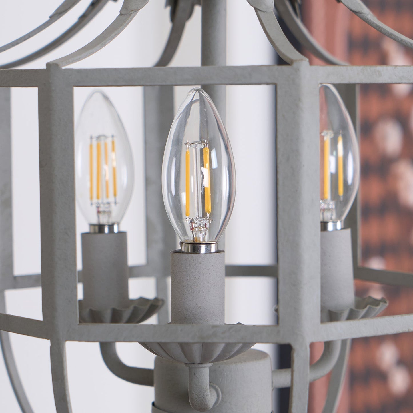 Lustre Retro Cage Chandelier - Vintage Design with Adjustable Height