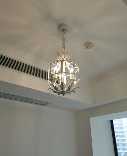 Lustre Retro Cage Chandelier - Vintage Design with Adjustable Height