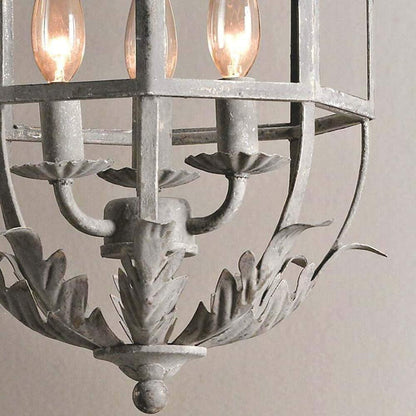 Lustre Retro Cage Chandelier - Vintage Design with Adjustable Height