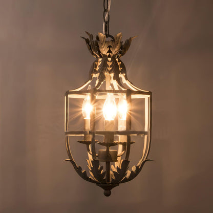 Lustre Retro Cage Chandelier - Vintage Design with Adjustable Height